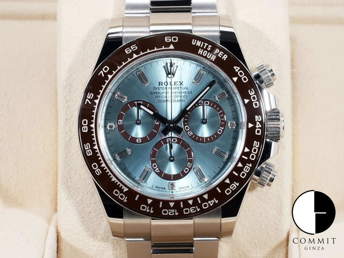 ロレックス デイトナ Ref.126506A プラチナ アイスブルーx11Pダイヤ文字盤