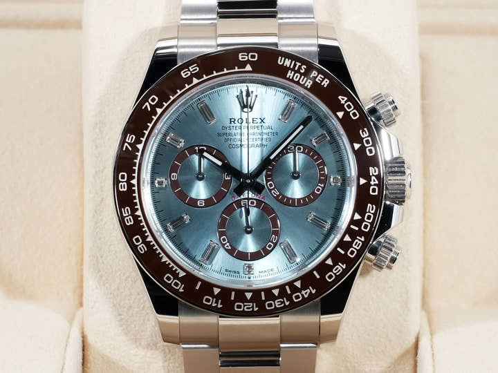 ロレックス デイトナ Ref.126506A プラチナ アイスブルーx11Pダイヤ文字盤