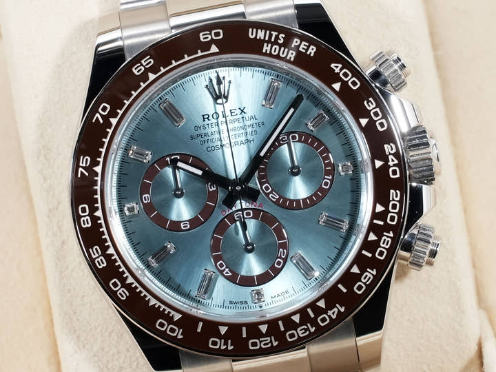ロレックス デイトナ Ref.126506A プラチナ アイスブルーx11Pダイヤ文字盤