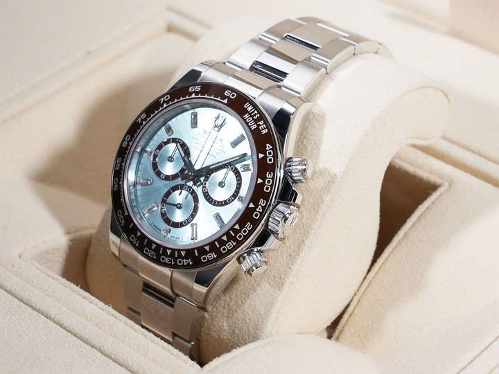 ロレックス デイトナ Ref.126506A プラチナ アイスブルーx11Pダイヤ文字盤