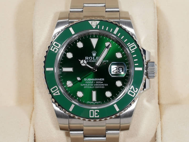 ロレックス サブマリーナー デイト Ref.116610LV ステンレススチール グリーン文字盤