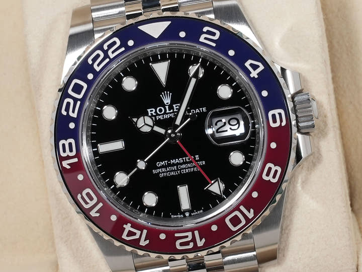 ロレックス GMTマスターII Ref.126710BLRO ステンレススチール ブラック文字盤 ジュビリーブレスレット