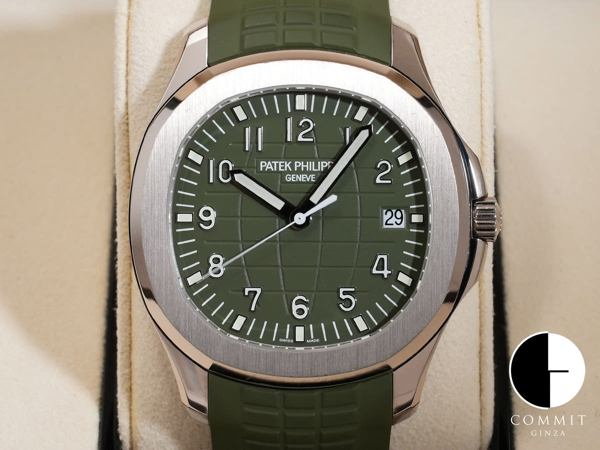 パテックフィリップ アクアノート Ref.5168G-010 ホワイトゴールド カーキグリーン文字盤