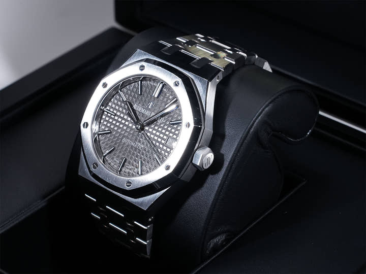 オーデマピゲ ロイヤルオーク Ref.15450ST.OO.1256ST.02 ステンレススチール グレー文字盤