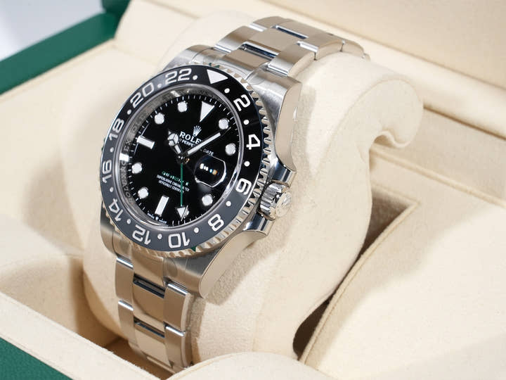 ロレックス GMTマスターII Ref.126710GRNR ステンレススチール ブラック文字盤 オイスターブレスレット