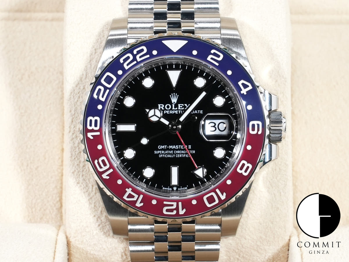 Rolex GMT-Master II Ref. 126710BLRO Stainless Steel Black Dial Jubilee Bracelet