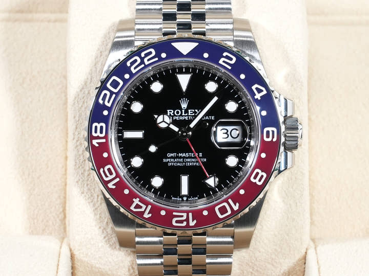 Rolex GMT-Master II Ref. 126710BLRO Stainless Steel Black Dial Jubilee Bracelet