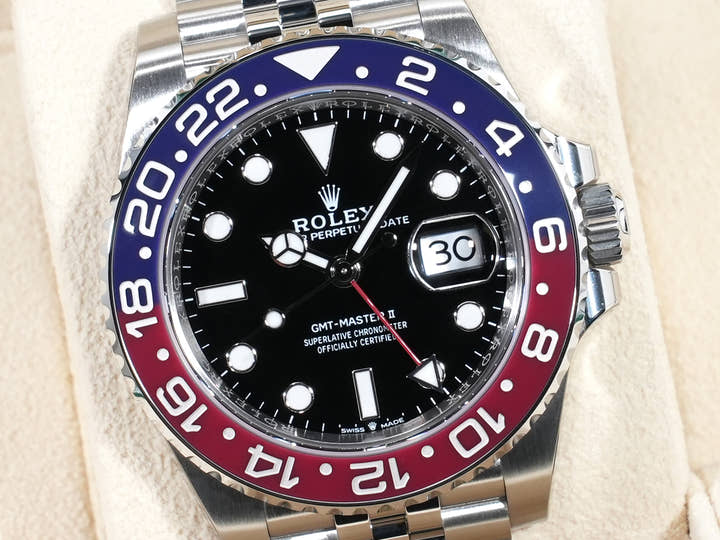 Rolex GMT-Master II Ref. 126710BLRO Stainless Steel Black Dial Jubilee Bracelet