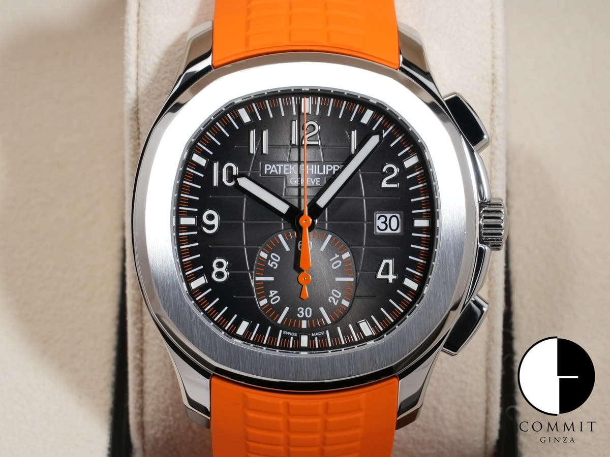 パテックフィリップ アクアノート クロノグラフ Ref.5968A-001 ステンレススチール ブラック文字盤