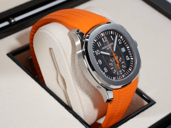 パテックフィリップ アクアノート クロノグラフ Ref.5968A-001 ステンレススチール ブラック文字盤