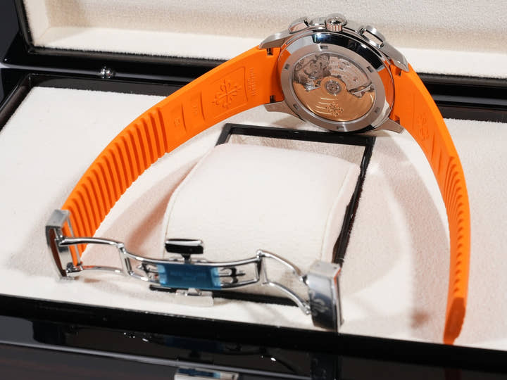 パテックフィリップ アクアノート クロノグラフ Ref.5968A-001 ステンレススチール ブラック文字盤