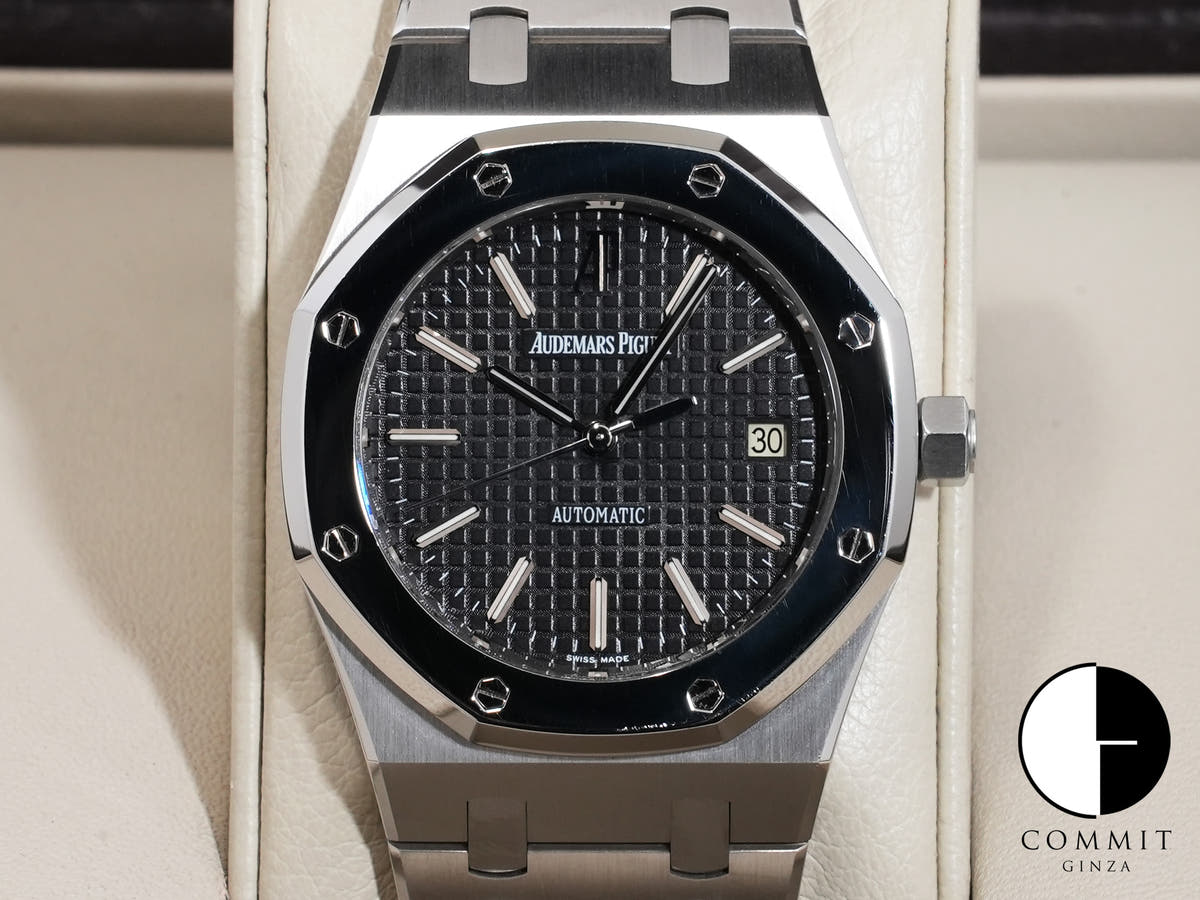 オーデマピゲ ロイヤルオーク Ref.15300ST.OO.1220ST.99 ステンレススチール/プラチナ ブラック文字盤