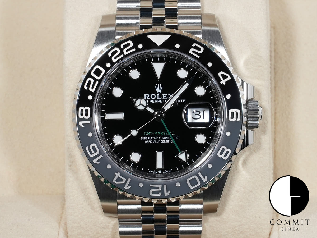 ロレックス GMTマスターII Ref.126710GRNR ステンレススチール ブラック文字盤 ジュビリーブレスレット