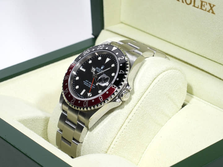 ロレックス GMTマスターII Ref.16710 ステンレススチール ブラック文字盤 オイスターブレスレット 美品 yx5hotua
