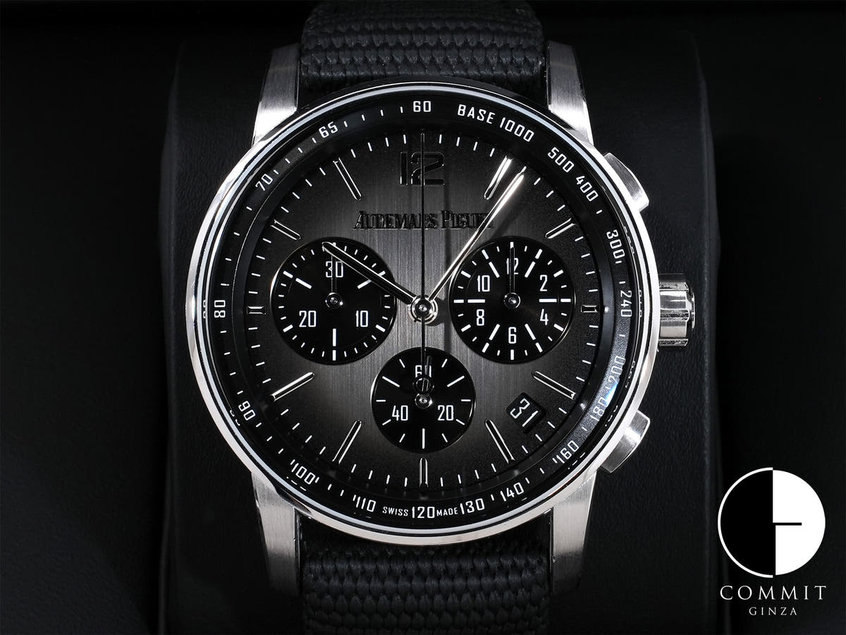 オーデマピゲ CODE 11.59 バイ オーデマ ピゲ クロノグラフ Ref.26393NB.OO.A002KB.01 ホワイトゴールド/セラミック スモークグレー文字盤