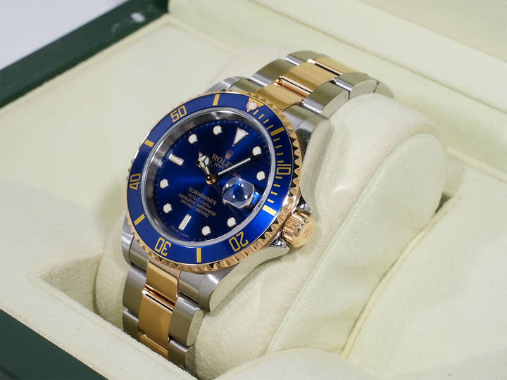 ロレックス サブマリーナー デイト Ref.16613 ステンレススチール/イエローゴールド ブルー文字盤