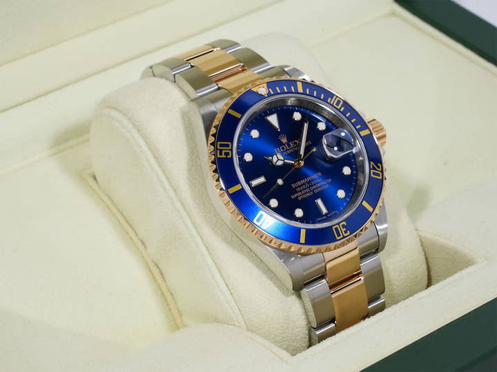ロレックス サブマリーナー デイト Ref.16613 ステンレススチール/イエローゴールド ブルー文字盤