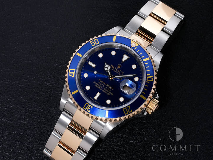 ロレックス サブマリーナー デイト Ref.16613 ステンレススチール/イエローゴールド ブルー文字盤
