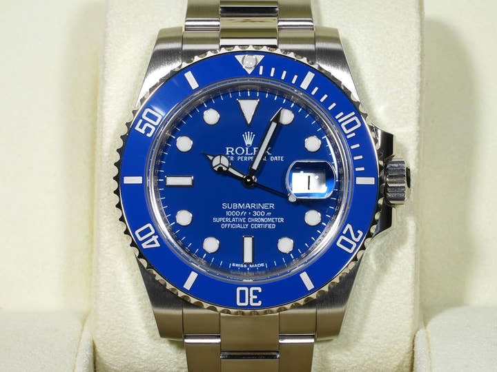 ロレックス サブマリーナー デイト Ref.116619LB ホワイトゴールド ブルー文字盤