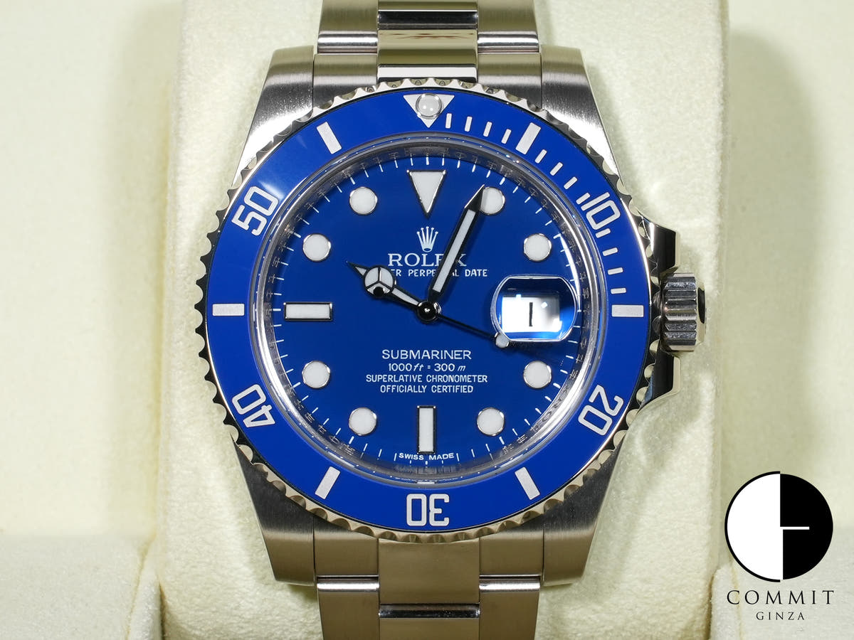 ロレックス サブマリーナー デイト Ref.116619LB ホワイトゴールド ブルー文字盤
