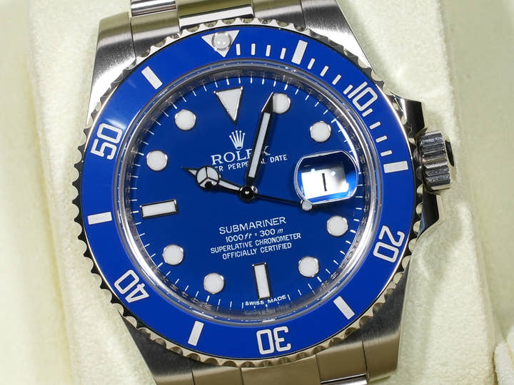 ロレックス サブマリーナー デイト Ref.116619LB ホワイトゴールド ブルー文字盤