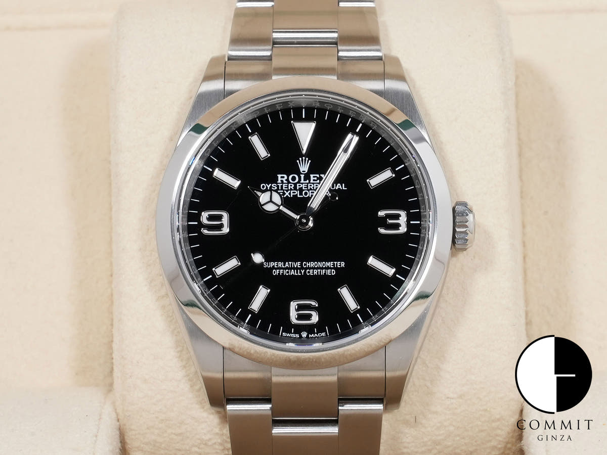 ロレックス エクスプローラー36 Ref.124270 ステンレススチール ブラック文字盤