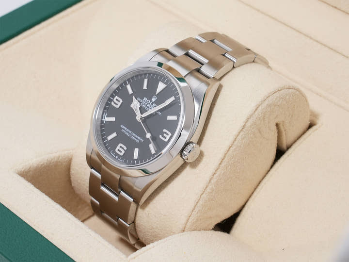 ロレックス エクスプローラー36 Ref.124270 ステンレススチール ブラック文字盤