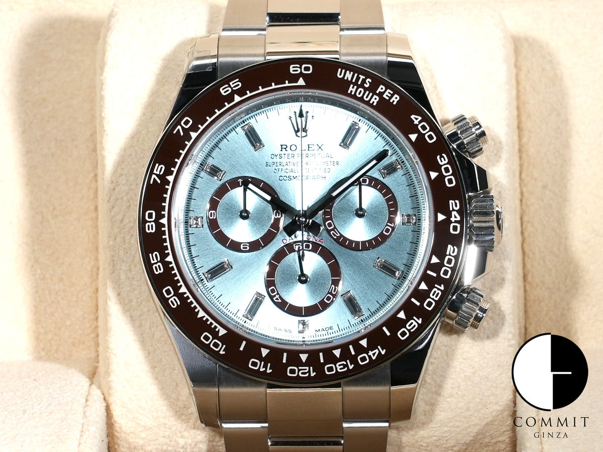 ロレックス デイトナ Ref.126506A プラチナ アイスブルーx11Pダイヤ文字盤