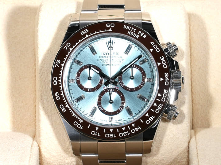 ロレックス デイトナ Ref.126506A プラチナ アイスブルーx11Pダイヤ文字盤