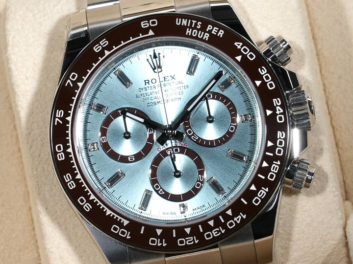 ロレックス デイトナ Ref.126506A プラチナ アイスブルーx11Pダイヤ文字盤