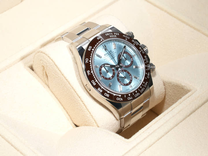 ロレックス デイトナ Ref.126506A プラチナ アイスブルーx11Pダイヤ文字盤