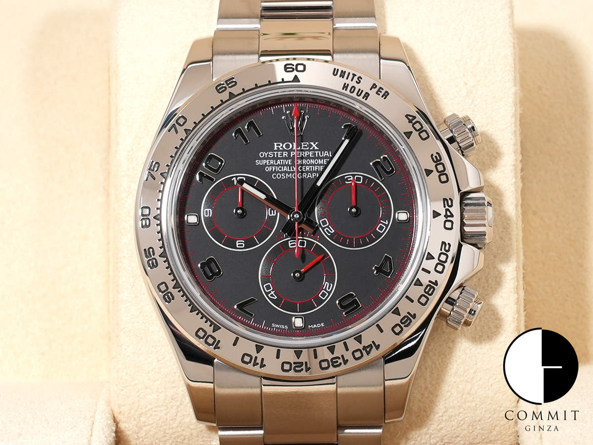 ロレックス デイトナ Ref.116509 ホワイトゴールド ブラックアラビア文字盤