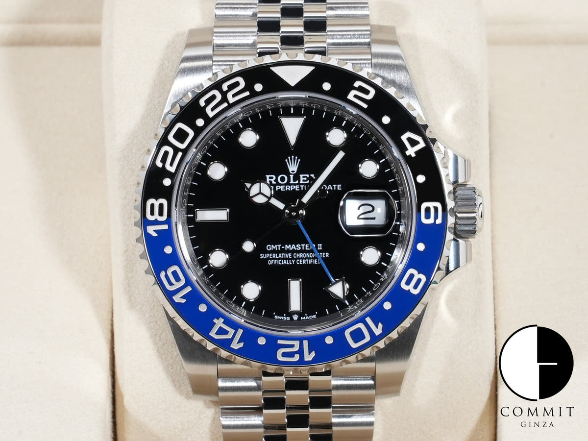 ロレックス GMTマスターII Ref.126710BLNR ステンレススチール ブラック文字盤 ジュビリーブレスレット