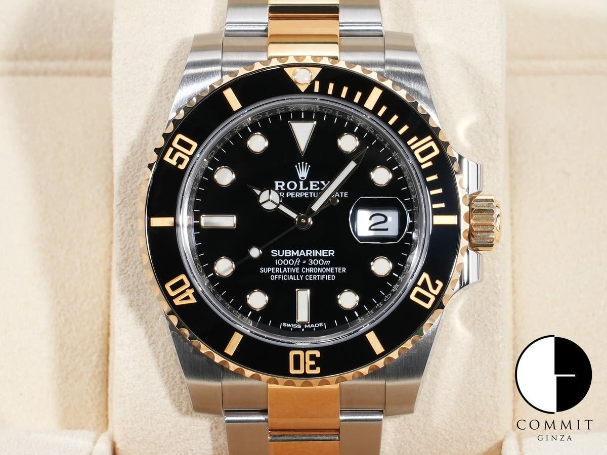 ロレックス サブマリーナー デイト Ref.116613LN ステンレススチール/イエローゴールド ブラック文字盤