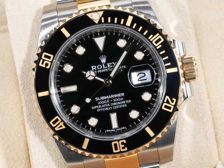ロレックス サブマリーナー デイト Ref.116613LN ステンレススチール/イエローゴールド ブラック文字盤