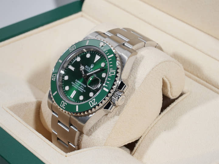 ロレックス サブマリーナー デイト Ref.116610LV ステンレススチール グリーン文字盤