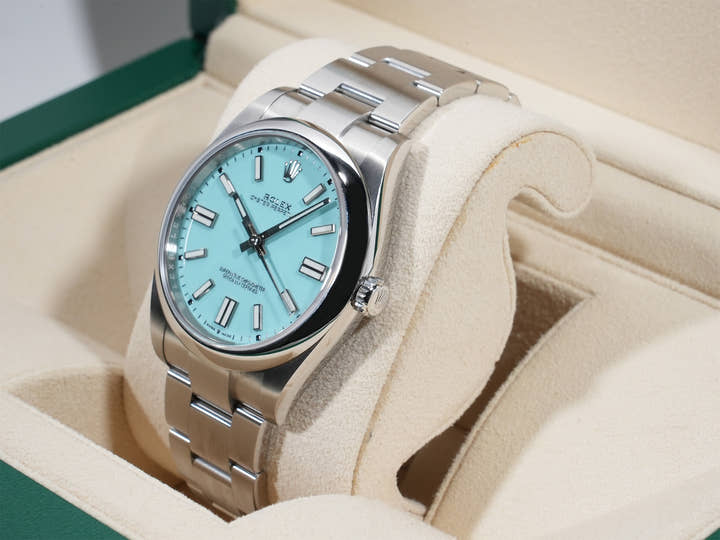 Rolex Oyster Perpetual 41 Ref. 124300 Stainless Steel Turquoise Dial