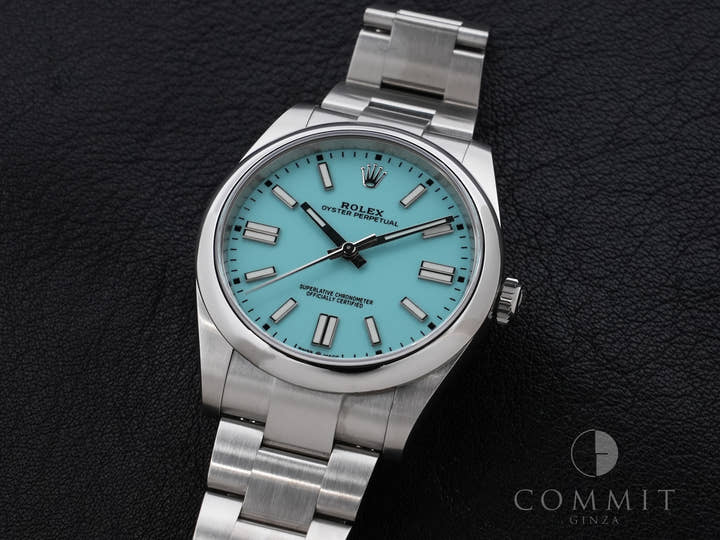 Rolex Oyster Perpetual 41 Ref. 124300 Stainless Steel Turquoise Dial