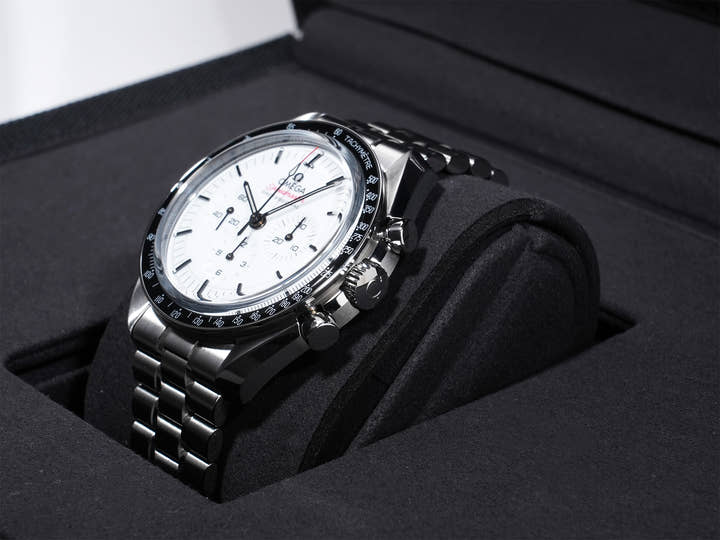 オメガ スピードマスター ムーンウォッチ プロフェッショナル Ref.310.30.42.50.04.001 SS ホワイト文字盤 極美品 3hhb434e