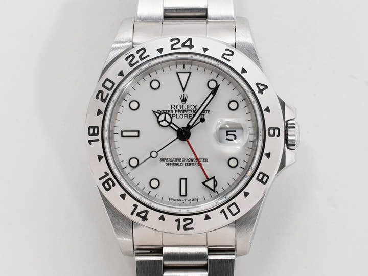 ロレックス エクスプローラーII Ref.16570 ステンレススチール ホワイト文字盤