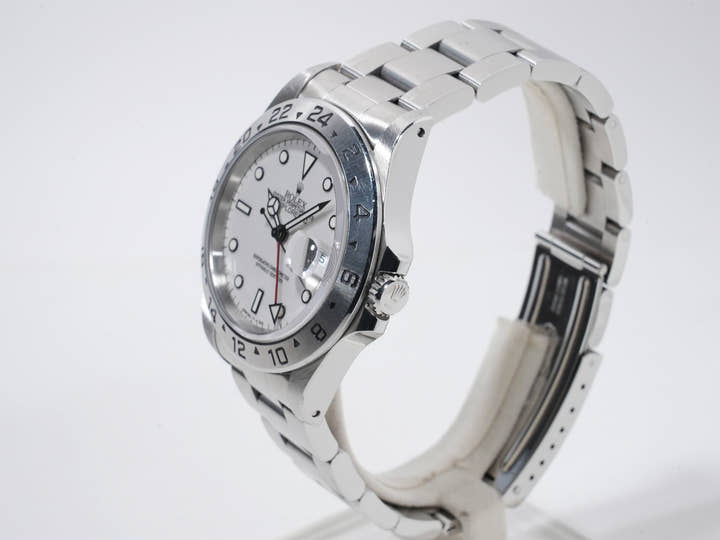 ロレックス エクスプローラーII Ref.16570 ステンレススチール ホワイト文字盤