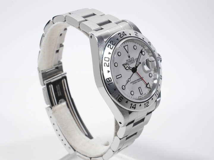 ロレックス エクスプローラーII Ref.16570 ステンレススチール ホワイト文字盤