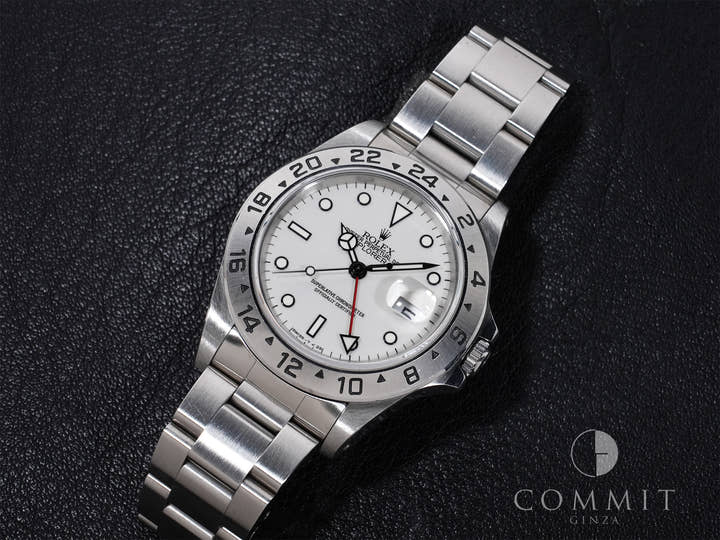 ロレックス エクスプローラーII Ref.16570 ステンレススチール ホワイト文字盤