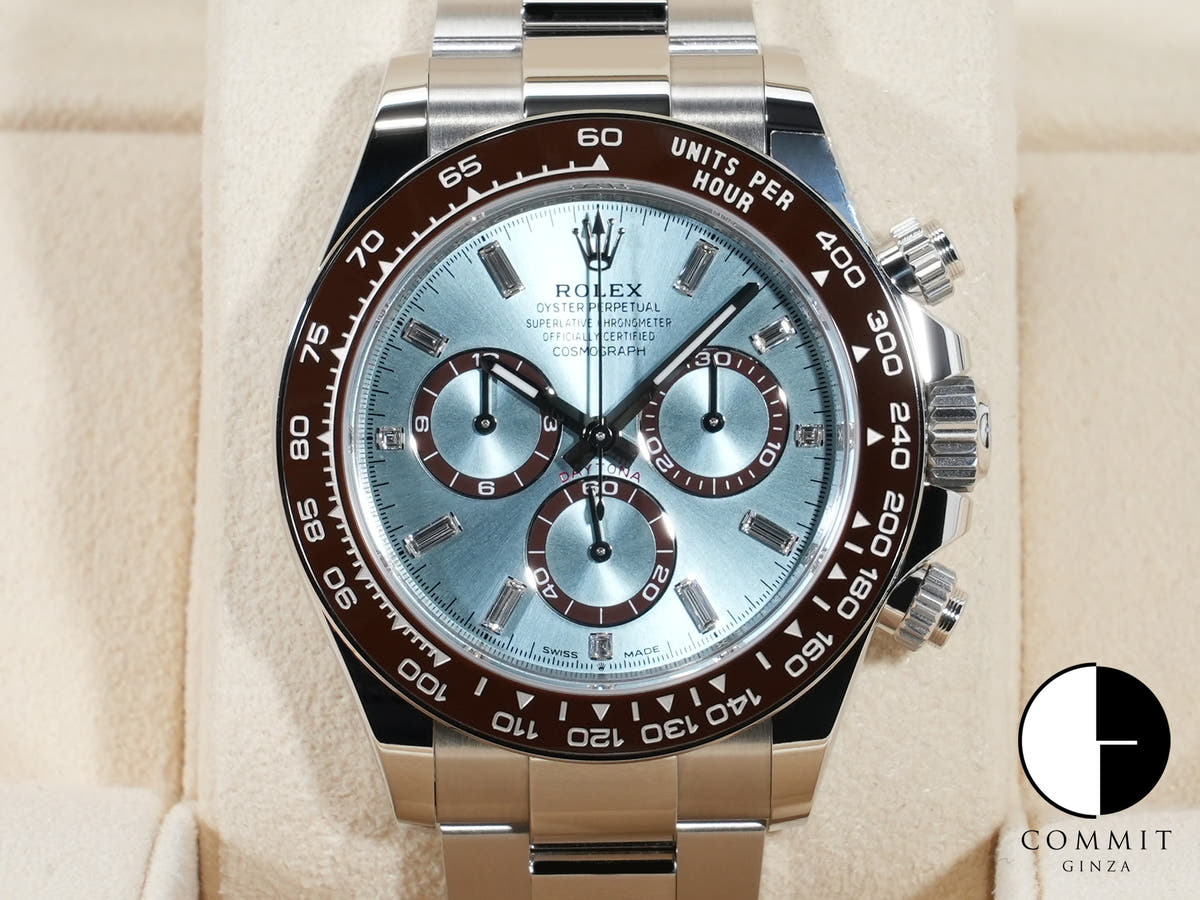 ロレックス デイトナ Ref.126506A プラチナ アイスブルーx11Pダイヤ文字盤