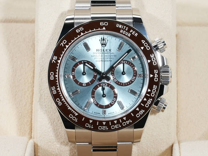 ロレックス デイトナ Ref.126506A プラチナ アイスブルーx11Pダイヤ文字盤