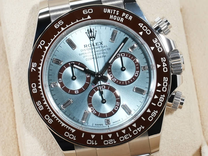 ロレックス デイトナ Ref.126506A プラチナ アイスブルーx11Pダイヤ文字盤