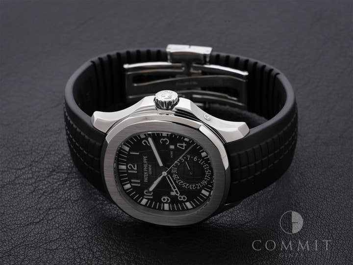 パテックフィリップ アクアノート トラベルタイム Ref.5164A-001 ステンレススチール ブラック文字盤