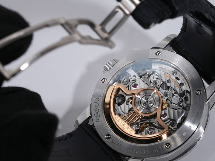 オーデマピゲ CODE 11.59 バイ オーデマ ピゲ クロノグラフ Ref.26393BC.OO.A002CR.01 ホワイトゴールド ブラックラッカー文字盤