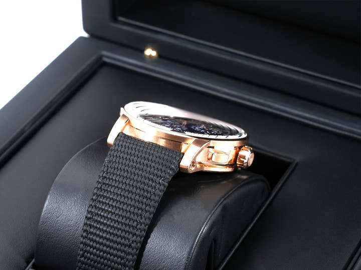 Audemars Piguet CODE 11.59 by Audemars Piguet Chronograph Ref. 26393OR.OO.A002KB.03 Pink Gold Blue Dial