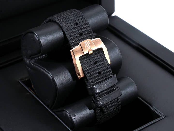 Audemars Piguet CODE 11.59 by Audemars Piguet Chronograph Ref. 26393OR.OO.A002KB.03 Pink Gold Blue Dial